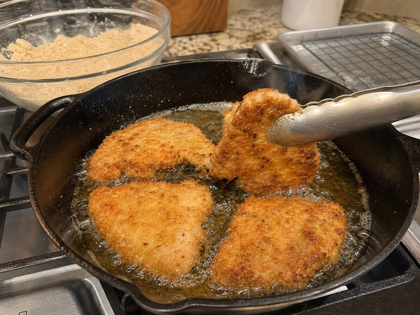 Cooking preparation steps