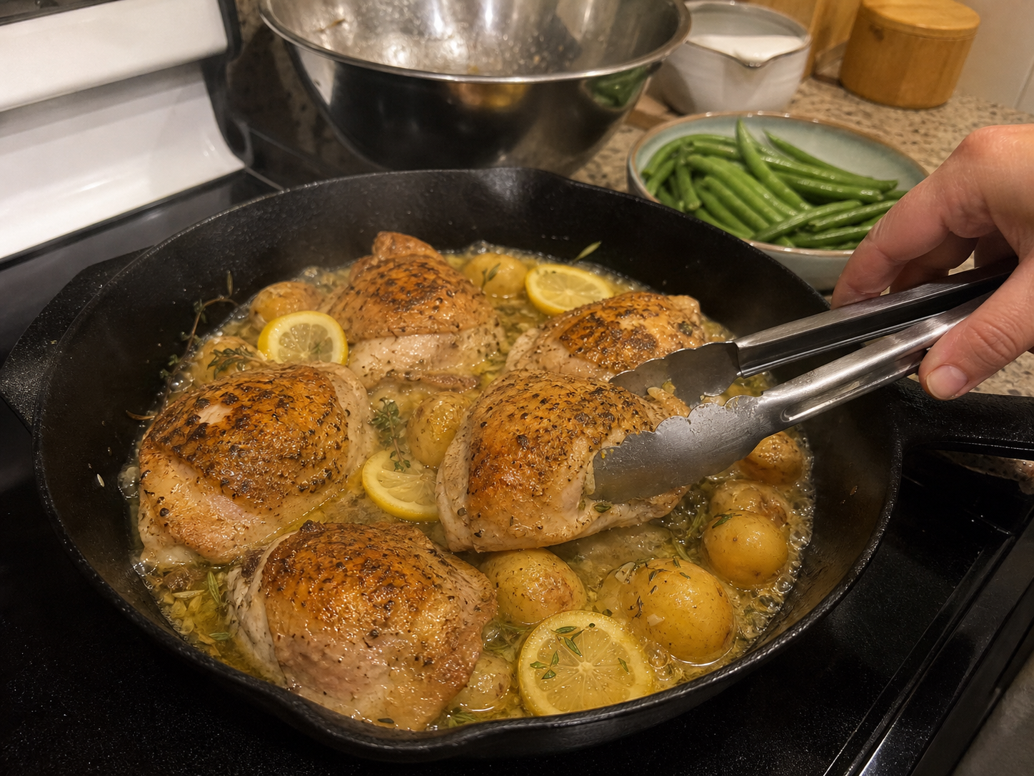 Cooking preparation steps
